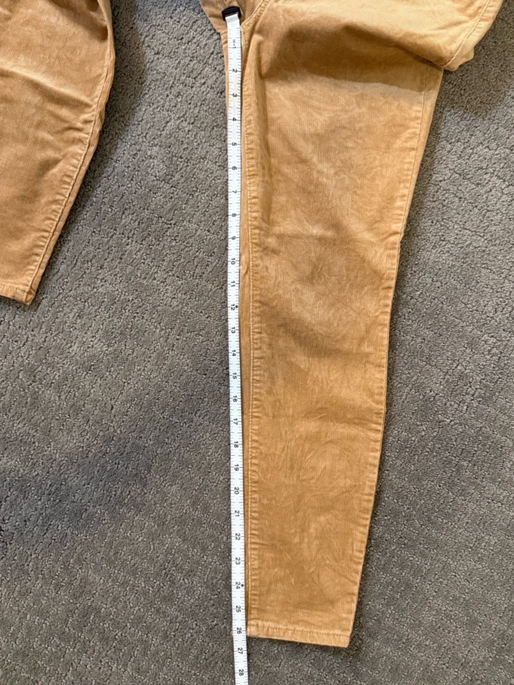 Like New LOFT Camel Tan Skinny Corduroys, Size 28/6 - Picture 6 of 9
